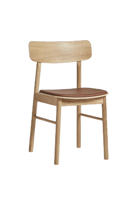 Leather Seat Dining Chair | WOUD Soma  | OROA.com