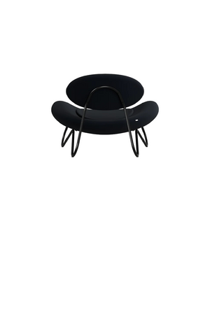 Black Contemporary Lounge Chair | WOUD Meadow | OROA.com