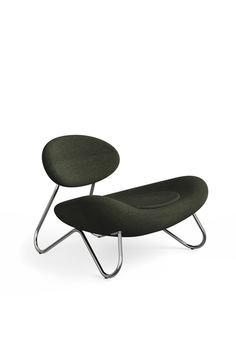 Dark Green Modern Lounge Chair | WOUD Meadow | OROA.com