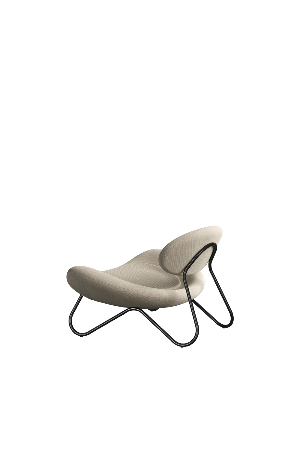 Off-White Modern Lounge Chair | WOUD Meadow | OROA.com