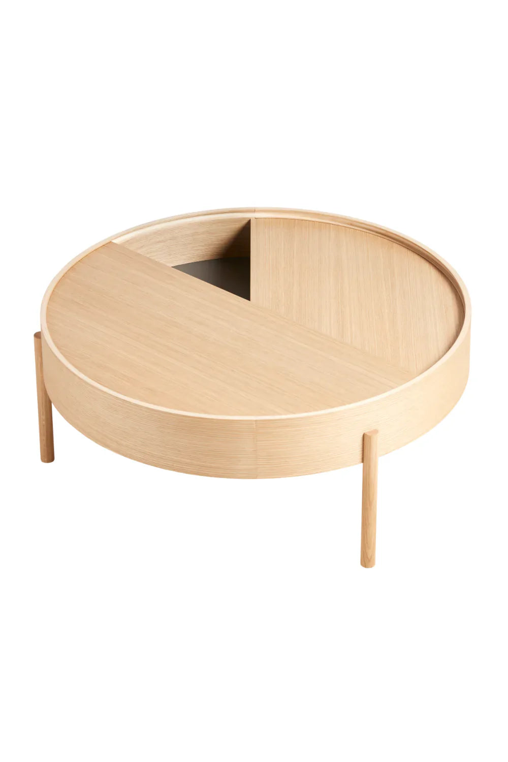 Contemporary Round Coffee Table L | WOUD Arc | OROA.com