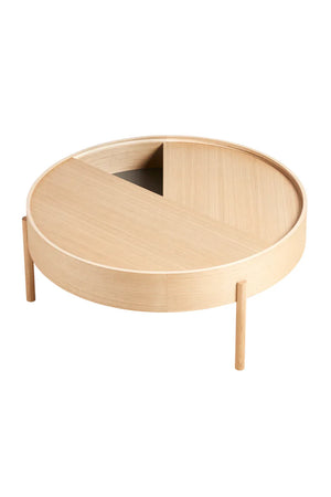 Contemporary Round Coffee Table L | WOUD Arc | OROA.com