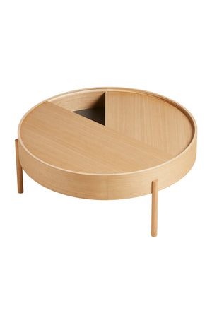 Contemporary Round Coffee Table L | WOUD Arc | OROA.com