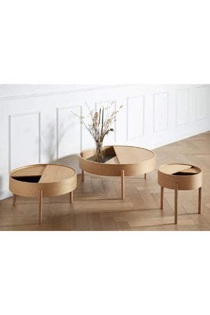 Contemporary Round Coffee Table L | WOUD Arc | OROA.com