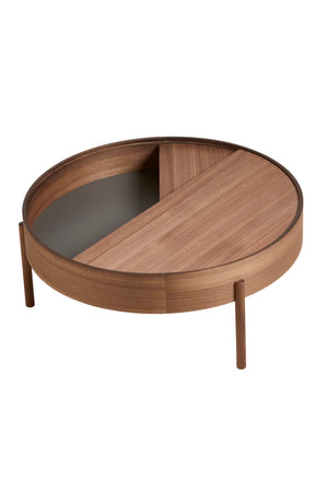 Contemporary Round Coffee Table L | WOUD Arc | OROA.com