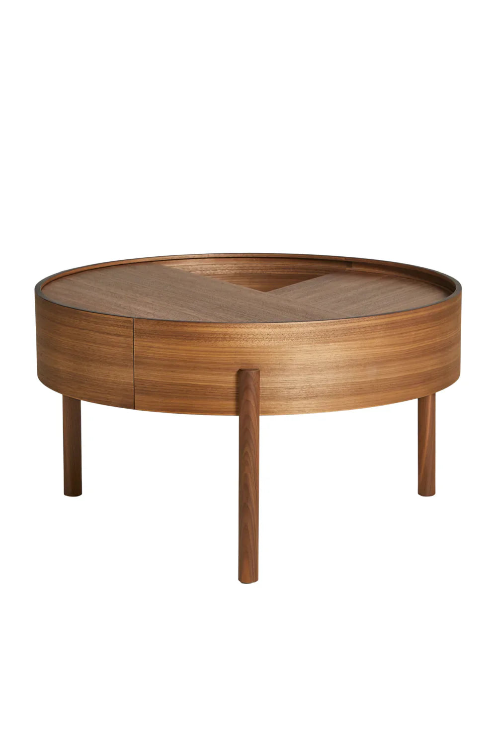 Contemporary Round Coffee Table M | WOUD Arc | OROA.com