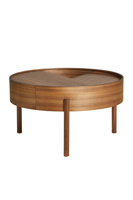 Contemporary Round Coffee Table M | WOUD Arc | OROA.com