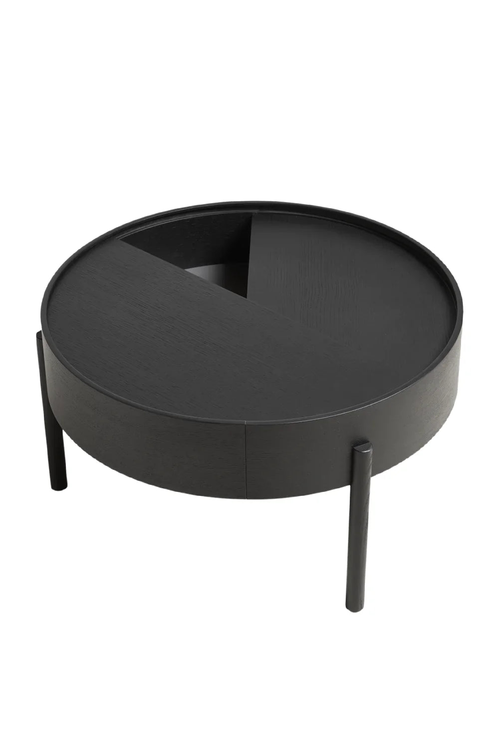 Contemporary Round Coffee Table M | WOUD Arc | OROA.com