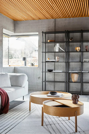 Contemporary Round Coffee Table M | WOUD Arc | OROA.com