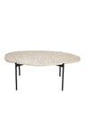 Travertine Organic Occasional Table L | WOUD La Terra | OROA.com