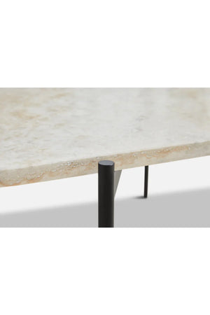 Travertine Organic Occasional Table L | WOUD La Terra | OROA.com