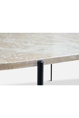 Travertine Organic Occasional Table L | WOUD La Terra | OROA.com