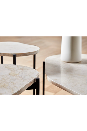 Travertine Organic Occasional Table L | WOUD La Terra | OROA.com