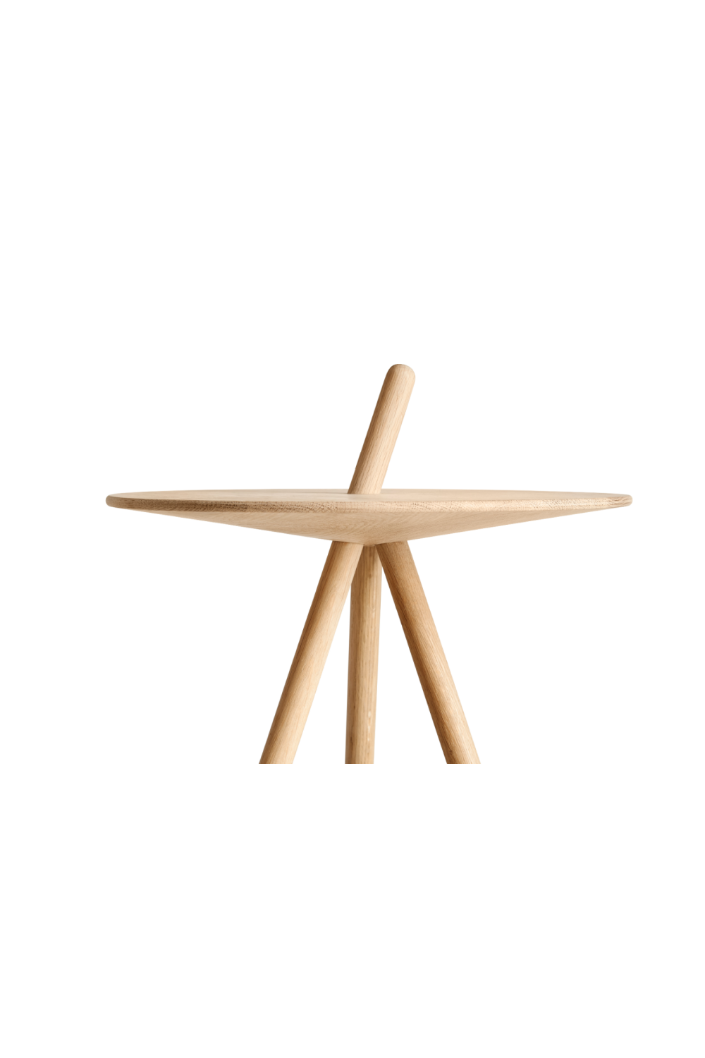 Oak Tripod Side Table | WOUD Come Here | OROA.com