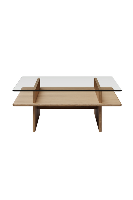 Glass Top Coffee Table | WOUD Parallel | OROA.com