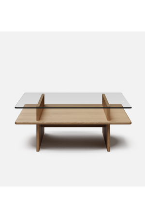 Glass Top Coffee Table | WOUD Parallel | OROA.com