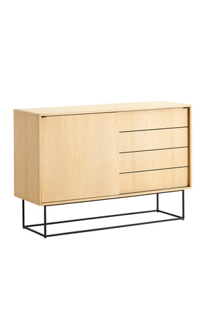 Contemporary Sliding Door Sideboard | WOUD Virka | OROA.com