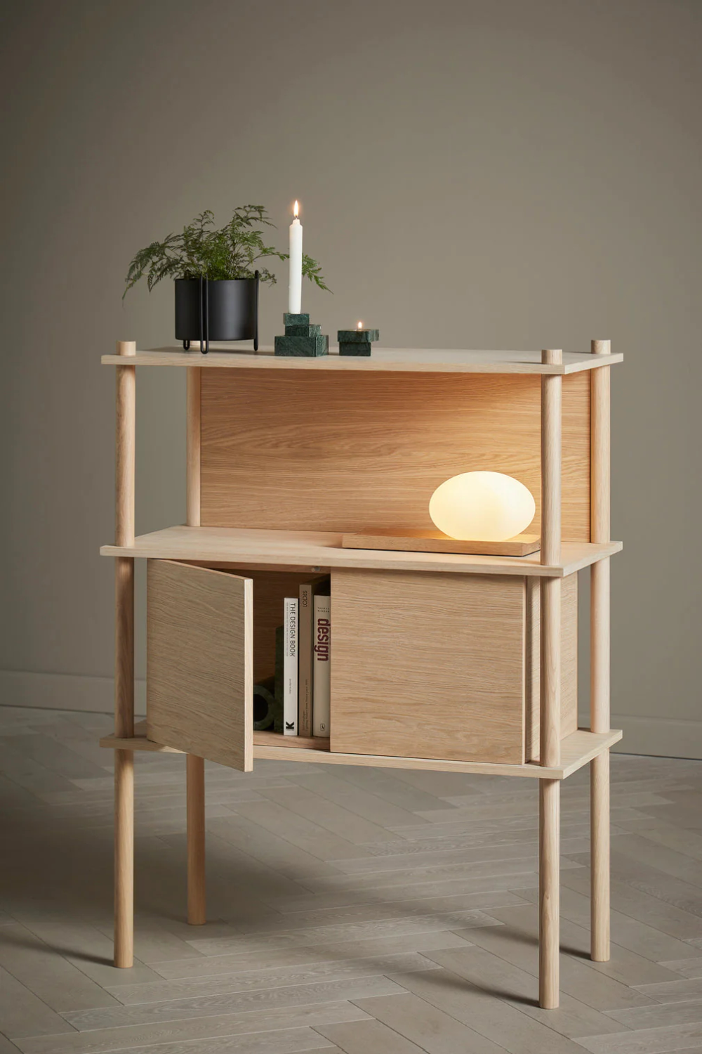Oak 2-Door Modular Cabinet | WOUD Elevate | OROA.com