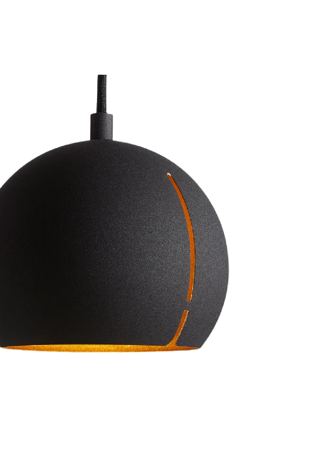 Round Black Pendant Lamp | WOUD Gap | OROA.com