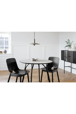 Taupe Modern Pendant Lamp S | WOUD LU | OROA.com