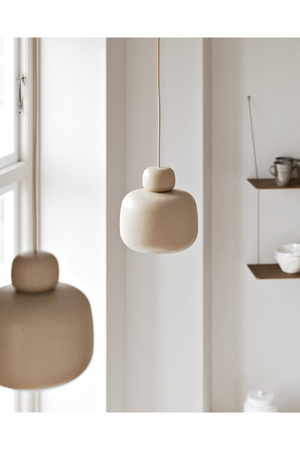 Metal Stacked Pendant Lamp L | WOUD Stone | OROA.com