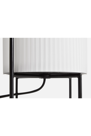 White Glass Contemporary Table Lamp | WOUD Ghost | OROA.com