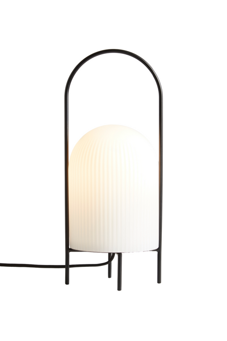 White Glass Contemporary Table Lamp | WOUD Ghost | OROA.com