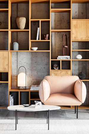 White Glass Contemporary Table Lamp | WOUD Ghost | OROA.com