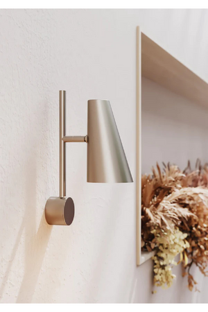 Conical Plated Wall Lamp | WOUD Cono | OROA.com