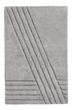 Gray Wool Area Rug | WOUD Kyoto | OROA.com