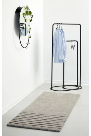 Gray Wool Area Rug | WOUD Kyoto | OROA.com