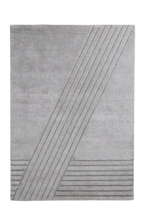 Gray Wool Area Rug | WOUD Kyoto | OROA.com
