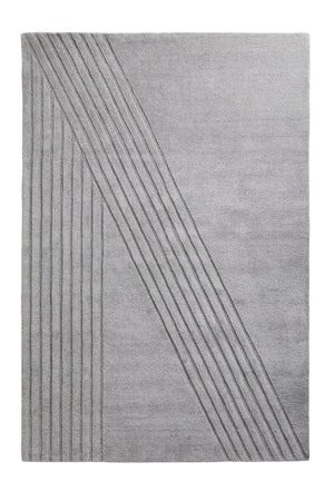 Gray Wool Area Rug | WOUD Kyoto | OROA.com