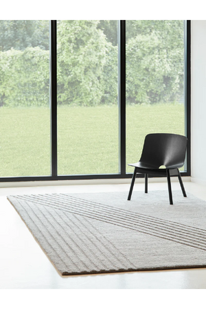 Gray Wool Area Rug | WOUD Kyoto | OROA.com