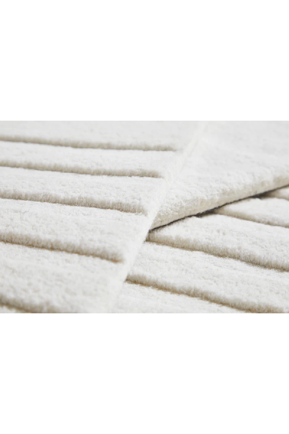 Off White Wool Rug | WOUD Kyoto | OROA.com