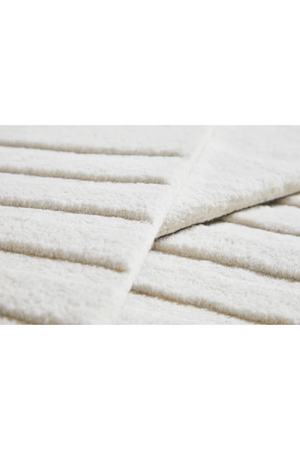 Off White Wool Rug | WOUD Kyoto | OROA.com