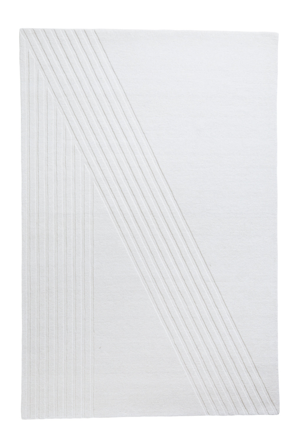 Off White Wool Rug | WOUD Kyoto | OROA.com