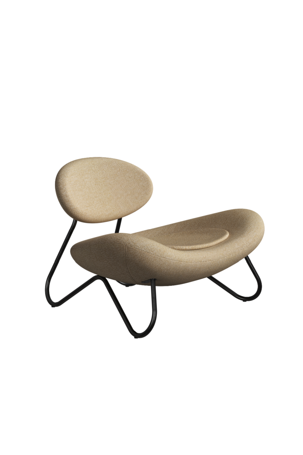 Black Framed Modern Lounge Chair | WOUD Meadow | OROA.com