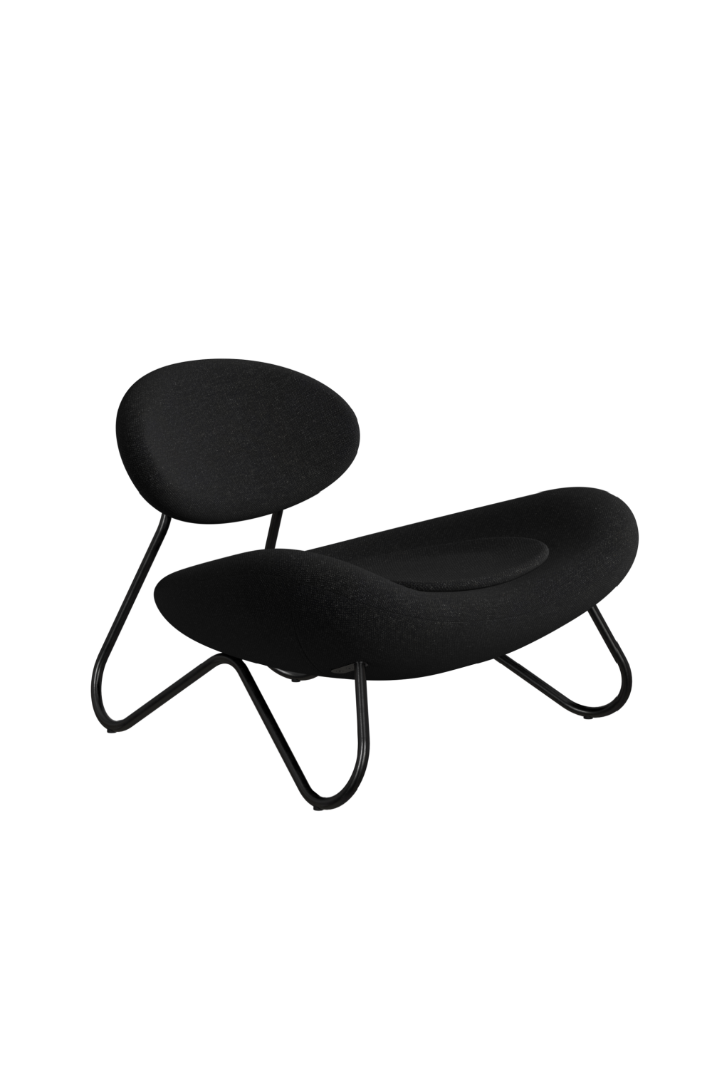 Black Framed Modern Lounge Chair | WOUD Meadow | OROA.com