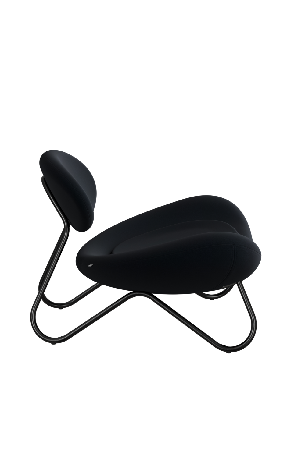 Black Framed Modern Lounge Chair | WOUD Meadow | OROA.com