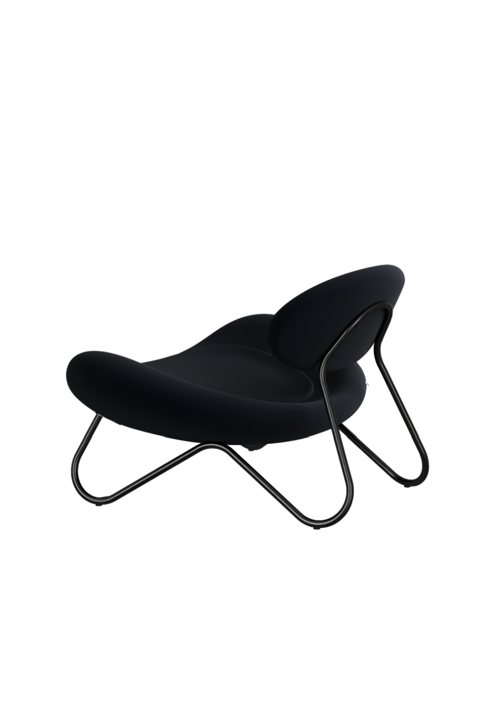 Black Framed Modern Lounge Chair | WOUD Meadow | OROA.com