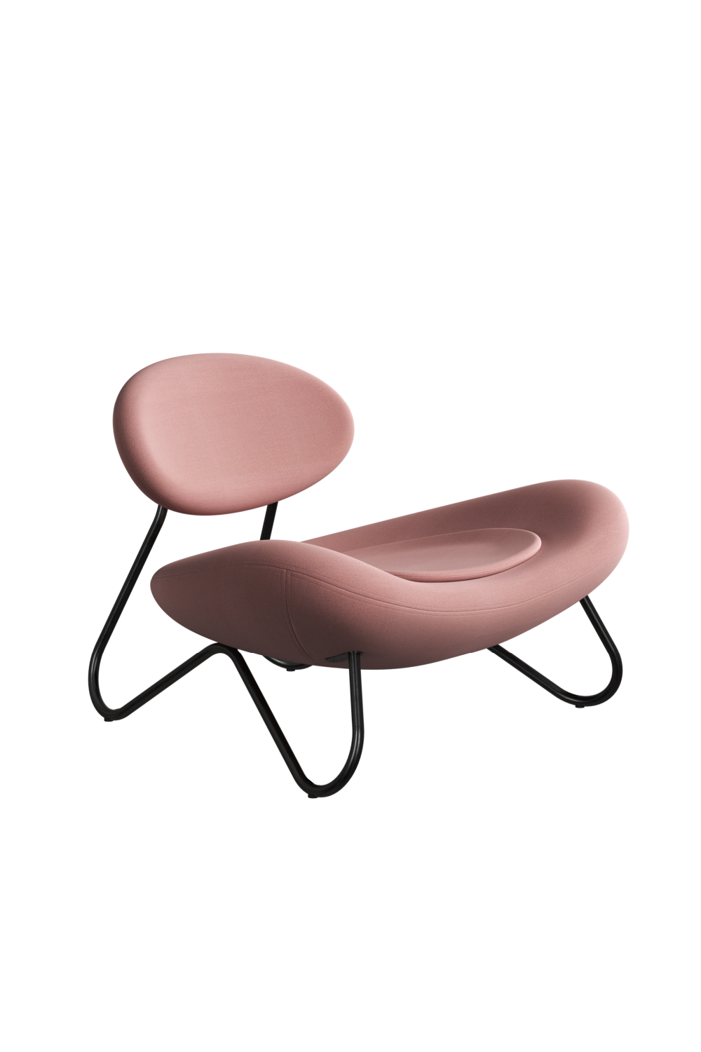 Black Framed Modern Lounge Chair | WOUD Meadow | OROA.com