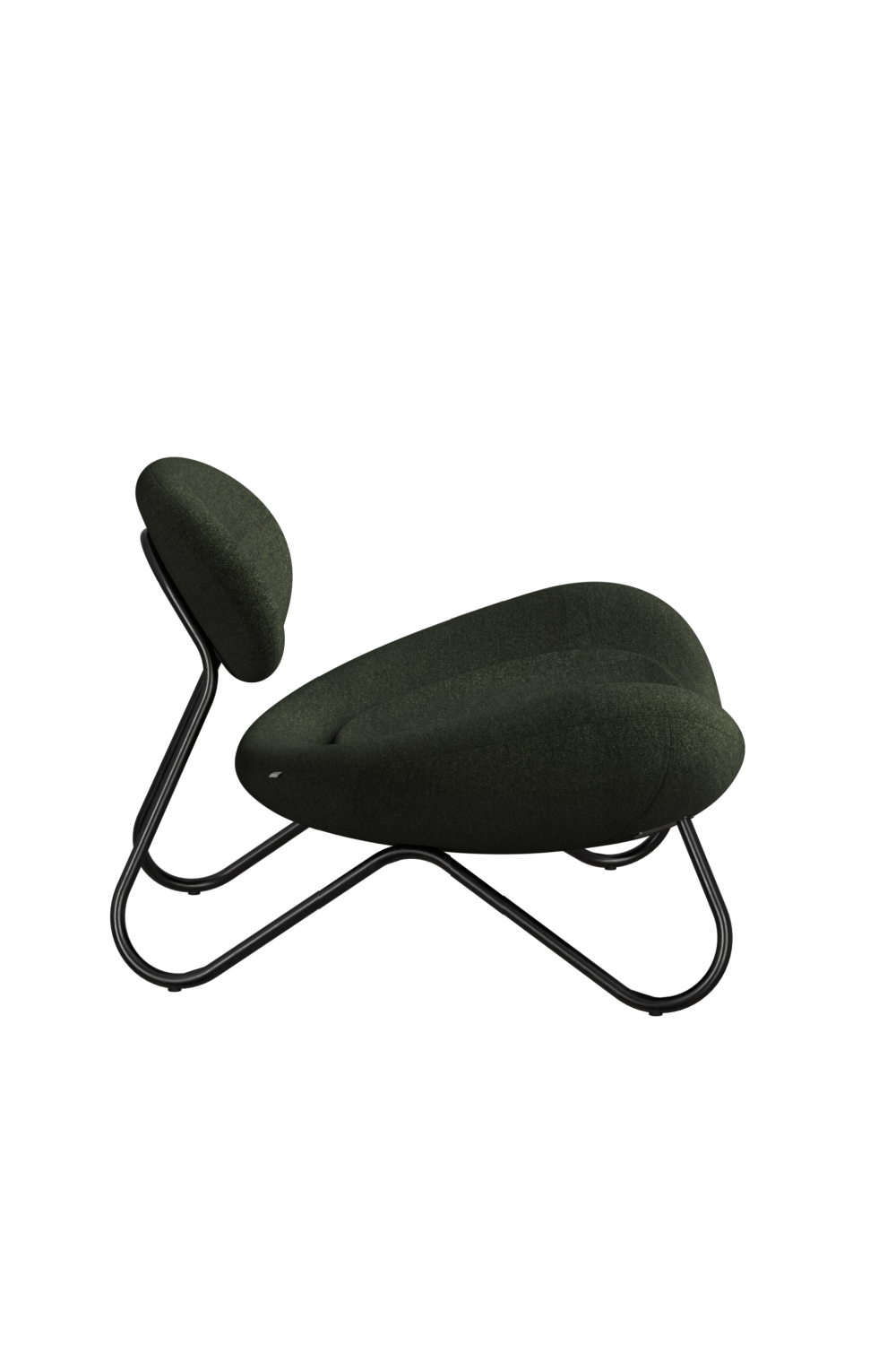 Black Framed Modern Lounge Chair | WOUD Meadow | OROA.com