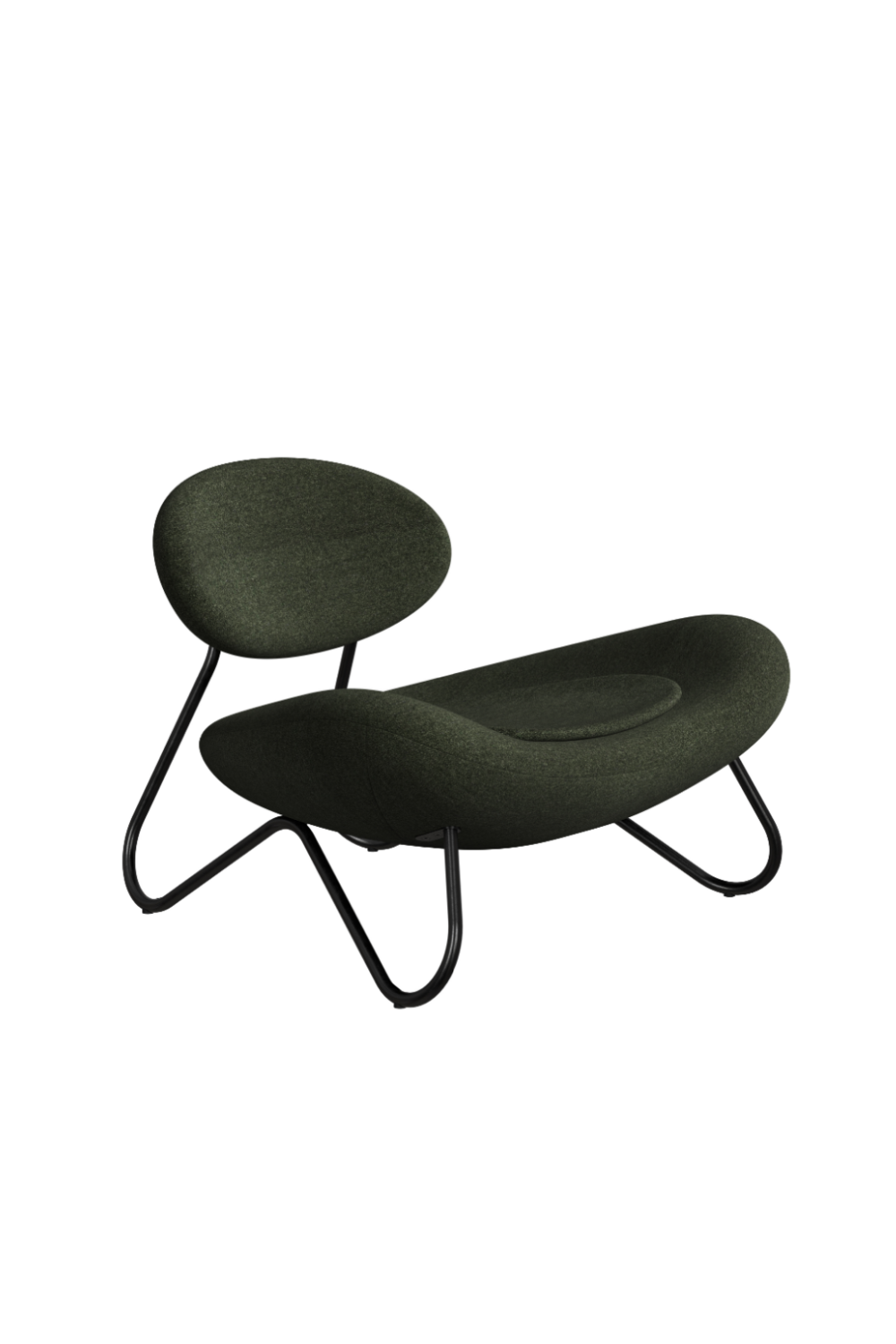 Black Framed Modern Lounge Chair | WOUD Meadow | OROA.com