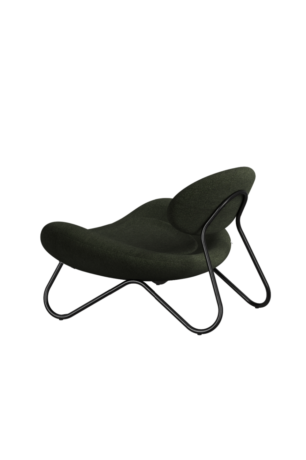 Black Framed Modern Lounge Chair | WOUD Meadow | OROA.com