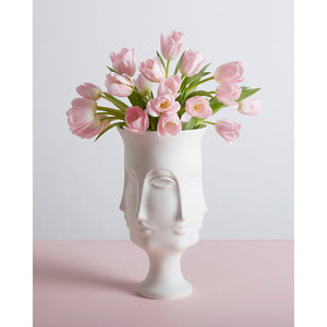 Unglazed Porcelain Faces Urn | Jonathan Adler Dora Maar | Oroa.com