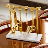 Brass Finish Barware Set | Jonathan Adler Barbell