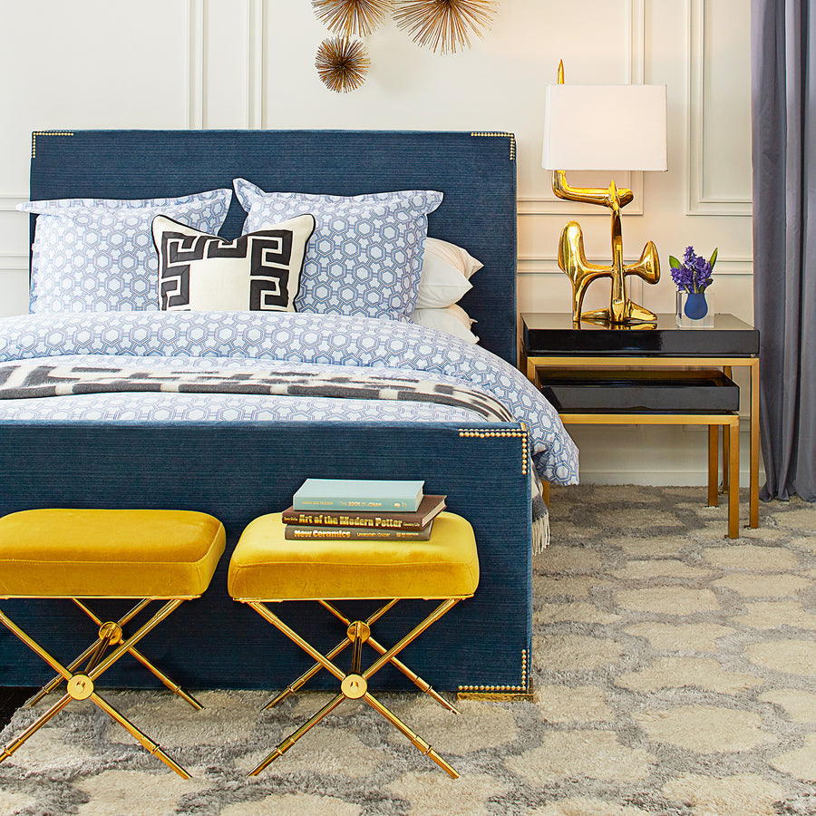 Velvet Seat Bench | Jonathan Adler Rider | Oroa.com