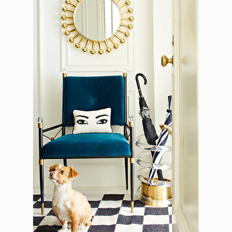 Velvet Accent Armchair | Jonathan Adler Rider | Oroa.com