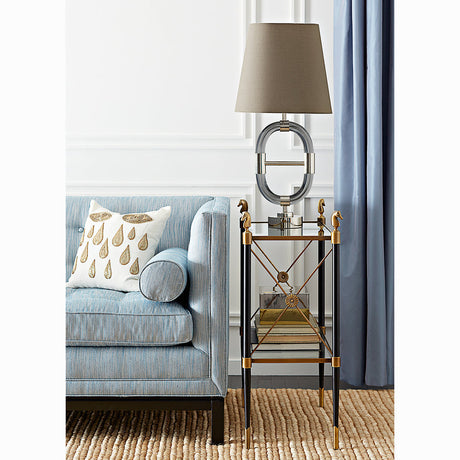 Two-Tier Glass Side Table | Jonathan Adler Rider | Oroa.com